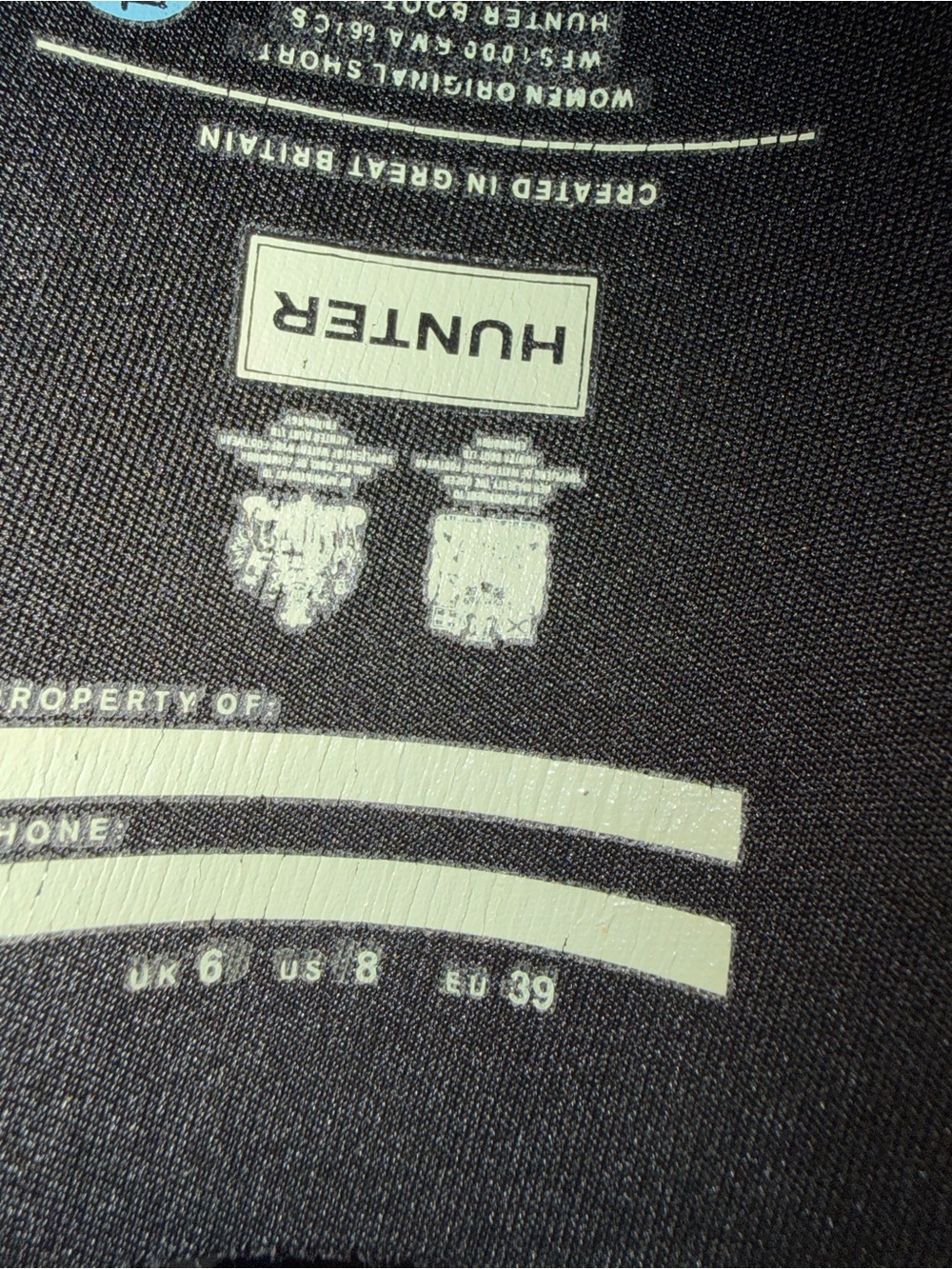Hunter Black Classic Tall Rain Boots - Picture 4 of 4